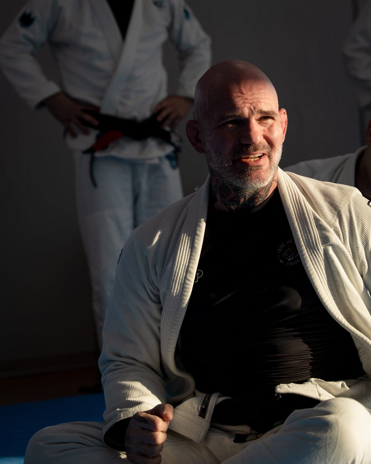 Federico Tisi, fondatore di Tribe Jiu Jitsu Italia, mentre parla